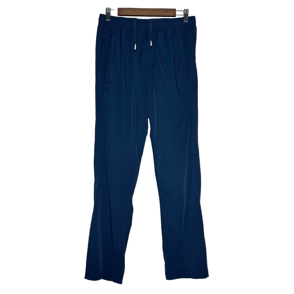 Rhone | Men | Navy Blue Nylon Blend Warm Up Jogger Pants | Size Medium